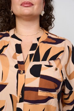 Блузка с накладным карманом Intikoma(фото3)