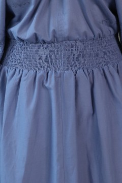 Платье голубое с вышивкой Wisell(фото3)