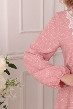 Платье розовое в мелкий горошек Wisell(фото3)